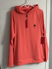 Redvanly Larkin Hoodie Mens XL Coral Stretch Long Sleeve Performance NWT
