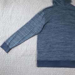 Surplus Hoodie Men 2XL Blue Full Zip Fleece Drawstring Hood Kangaroo Pockets
