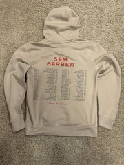 District Men’s S Beige Sam Barber North America Tour Graphic Pullover Hoodie