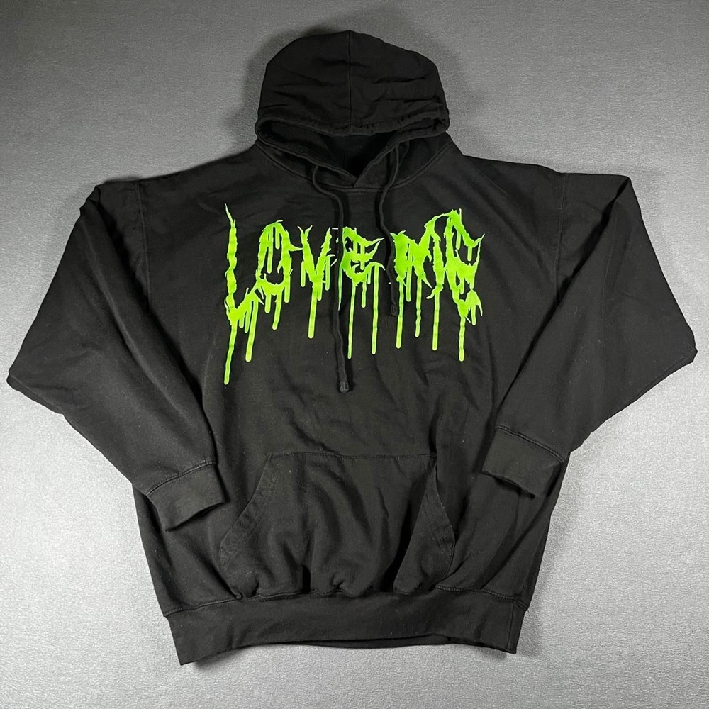 Unbranded Men’s Black and Green Hoodie