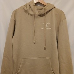 True Timber American Flag Hoodie Men Small Sandstorm Beige Drawstring Pullover