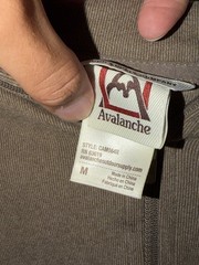 Avalanche Men’s Brown 1/4 Zip Fleece Hoodie Mock Neck Long Sleeve Size M