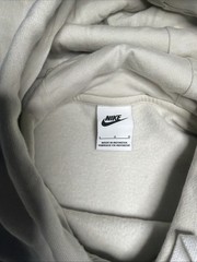 New Nike Sportswear Club Fleece Graphic Pullover Hoodie Mens L Bone BV2973-073