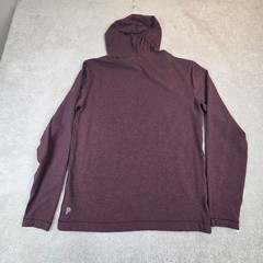 Public Rec Mens Pima Cotton Blend Pullover Hoodie Plum Size M Athleisure Soft
