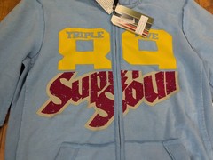 Triple Five Soul 555 Hoodie NOS Tags Y2K Streetwear Brooklyn True Blue Size S