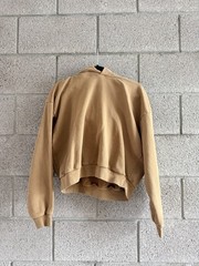 Los Angeles Apparel Heavy Cotton Fleece 14oz Pullover Hoodie Faded Camel Brown L