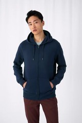 B&C Collection King Zipped Hoodie WU03K – Men’s Modern Style Sweatshirt