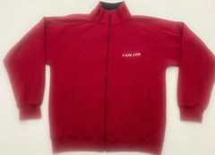 cuffys cape cod sweatshirt Full Zip Front Pockets Red Mens Medium