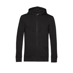 B&C Collection Organic Zipped Hoodie WU35B – Men’s Fleece Plain Pullover