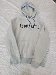 Alphalete Bubble letter Hoodie Gray Men’s Size Medium