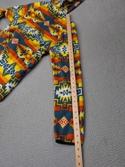 Dravus Fleece Hoodie Size Large Southwestern Aztec 1/4 Snap Jacket Colorful