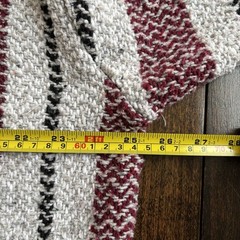 Vintage 90s Baja Boho Hoodie Men’s XXL Striped Made In Mexico Grunge Surf