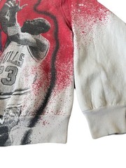 90s Rare VTG Michael Jordan Magic Johnson T’s Crewneck Sweatshirt Bulls NBA XL