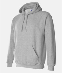 SPORT GRAY Gildan Adult Heavy Blend Pullover Hooded Sweatshirt G185, XL