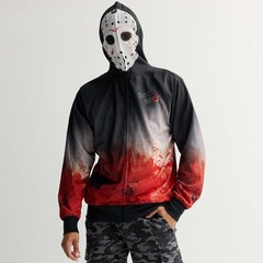 Mens Friday The 13th Hoodie Jason Voorhees Mask Halloween Costume S M L XL XXL