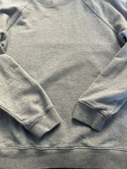 GAP Light Heather Gray Crewneck Sweatshirt Terry Inside Long Sleeve