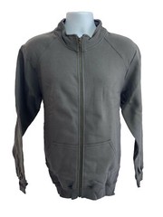 Men’s Cadet Collar Full Zip Sweatshirt Jacket by GILDAN Charcoal Gray Medium
