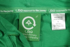 LRG Hoodie Mens Small Green Full Zip Sweatshirt Logo Pockets Cotton NWT J063001