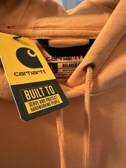 Carhartt Orange Peach Midweight Relaxed Fit Hoodie | Size: L | New With Tags