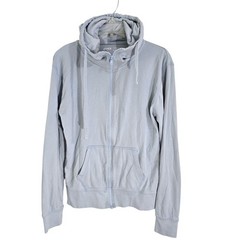 Pact Organic Cotton Full Zip Hoodie Unisex Large Light Blue Sustainable 4711