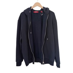 NEW Esprit New York Mens Navy Blue Oversized Full Zip Hoodie Sweatshirt Size S