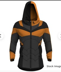 SuperX Men’s Small Slade (Deathstroke) Full Zip Hoodie, Hero Costume
