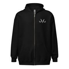 Majin Buu Vegeta Embroidered Anime Unisex heavy blend zip hoodie DBZ ANIME SHIRT