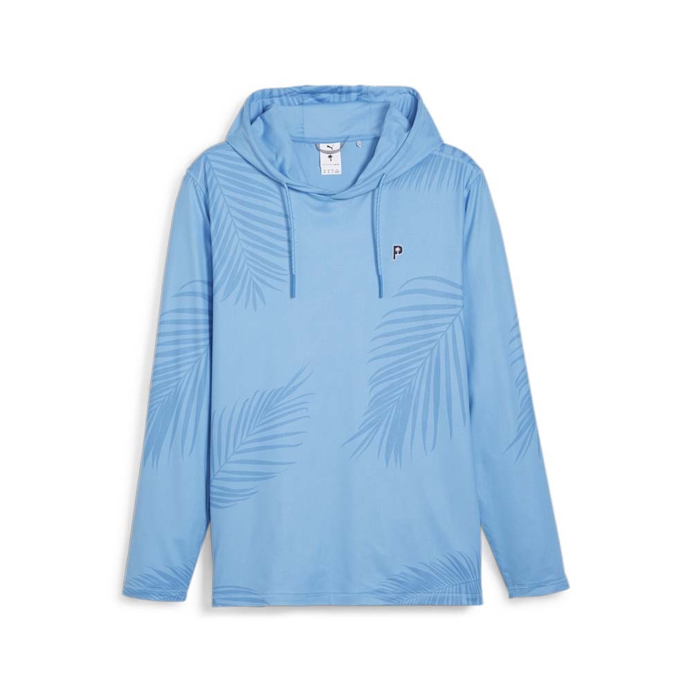 PUMA X Palm Tree Crew Palm Graphic Pullover Hoodie Mens Blue Casual Outerwear 6