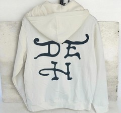 Ed Hardy Men’s Full Zip Front Hoodie Graphic Print Tiger Ivory Hood Death NWT