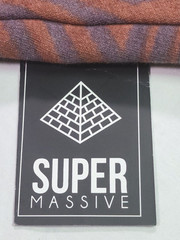 Super Massive Pullover Hoodie Medium Geometric Pattern Jacket Plum Orange