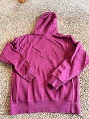 Nike Club Fleece Hoodie Men’s Small Pullover Long Sleeve Plum Drawstring