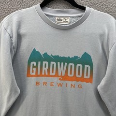 Farm Fresh Girdwood Brewing Sweatshirt Men Small Grey Organic Cotton Sustainable