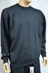 1 NEW PRO CLUB HEAVY WEIGHT FLEECE CREW NECK SWEATSHIRT BLACK S-7XL 1PC