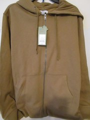 Goodfellow & Co Hooded Ultra Soft Fleece Zip-up Mens Sweatshirt Brown Size L