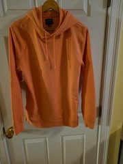 CUTS Brand Mens/Womens Size. M Split Hem Pullover Sweatshirt Hoodie, Coral