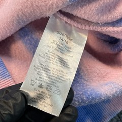 Von Dutch Bleached Hoodie Teens 14/16 Large 18×21 Pink Blue
