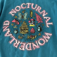 Nocturnal Wonderland pullover Sweatshirt Adult L Blue