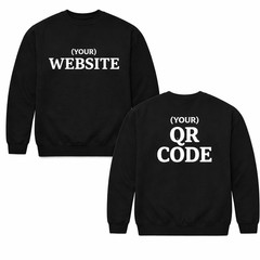 Personalised Photo and Text Sweatshirt, Custom Front & Back Jumper, Custom Gift