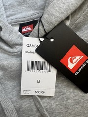 Quiksilver hoodie Grey Gray Palm Trees Men’s Medium NWT Quicksilver