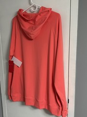 Redvanly Larkin Hoodie Mens XL Coral Stretch Long Sleeve Performance NWT