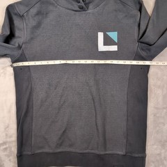 Legends Highland Hoodie Mens L Black Vented Snap Neck Athletic Gym Activewear