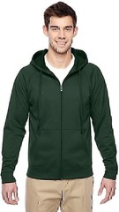 Jerzees Men’s Hoodie Sweatshirt NuBlend Moisture Management Full Zip Fleece