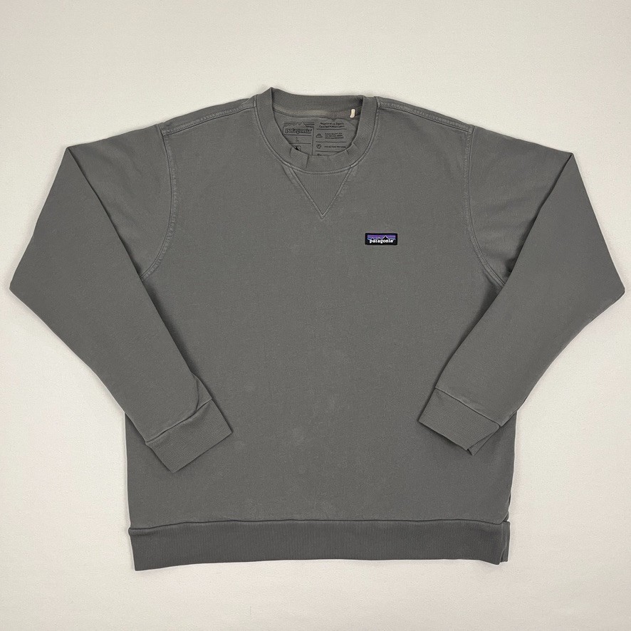 Patagonia Sweatshirt Mens L Gray Regenerative Organic Cotton Sustainable Hike LS