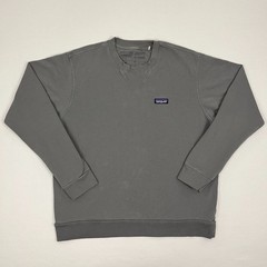Patagonia Sweatshirt Mens L Gray Regenerative Organic Cotton Sustainable Hike LS