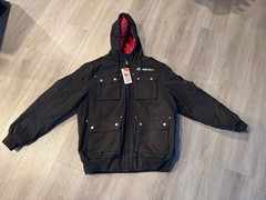 NWT Snap-on tools 2025 men’s black heavy canvas workwear hooded jacket