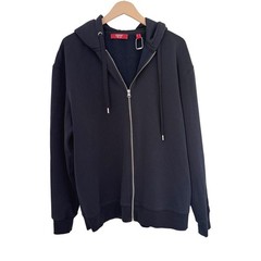NEW Esprit New York Mens Navy Blue Oversized Full Zip Hoodie Sweatshirt Size S