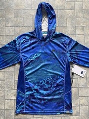Avid Mens SMALL Hooded Long Sleeve Realtree Wav3 Moisture Wicking UV Protection