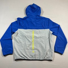 Loco Skailz Hoodie Mens Large Blue Gray Stretch Quarter Zip Fishing Performance