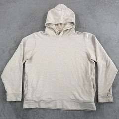 Outerknown Sur Snap Hoodie Mens XL Beige Washed Hemp Organic Cotton Pullover