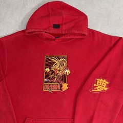 Vintage Dragon Ball Z Hook Ups Parody Skater Hoodie Size XL Baggy Streetwear Y2K